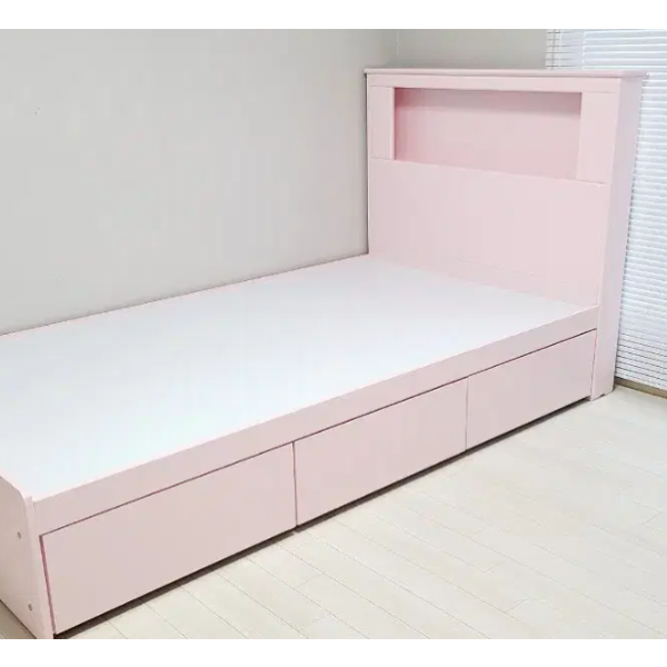 * 침대 + 매트 + 커버 * 모두 드림 * 고급 조명 원목 침대