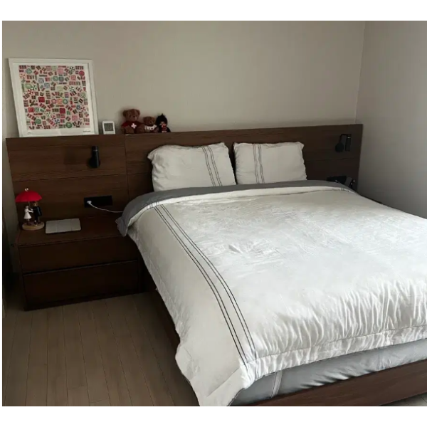 한샘호텔침대(프레임은 140만원) 브랜드리스 매트리스는 60만원