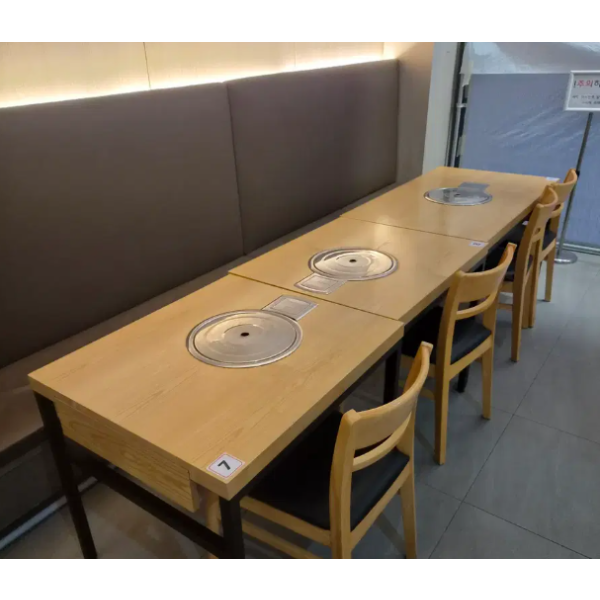 식당 도시가스 테이블 LNG 수저통 테이블 2인용 4인용