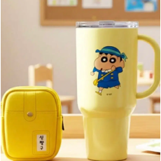 [미개봉/새상품] 짱구 미니파우치&빅핸들 텀블러 880ml