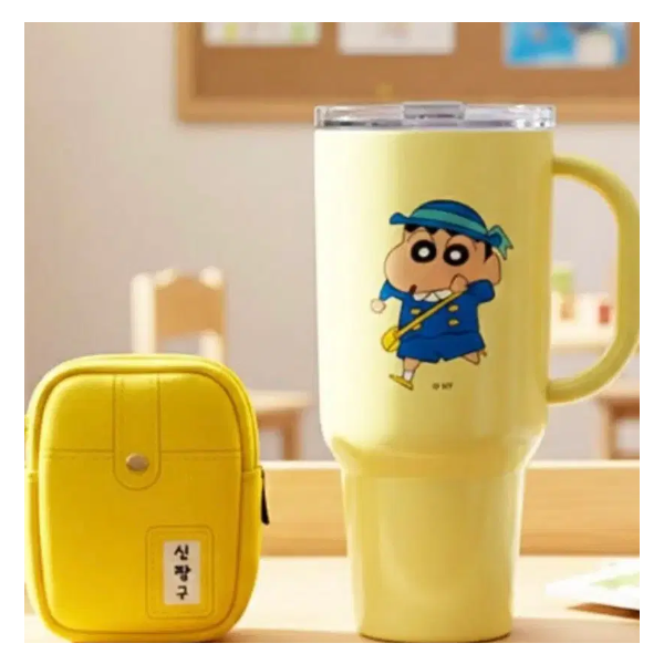 [미개봉/새상품] 짱구 미니파우치&빅핸들 텀블러 880ml
