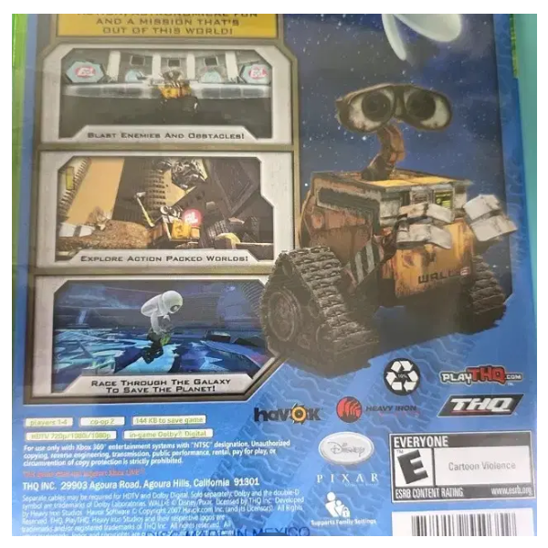 Xbox 360 월-E 게임 디스크
